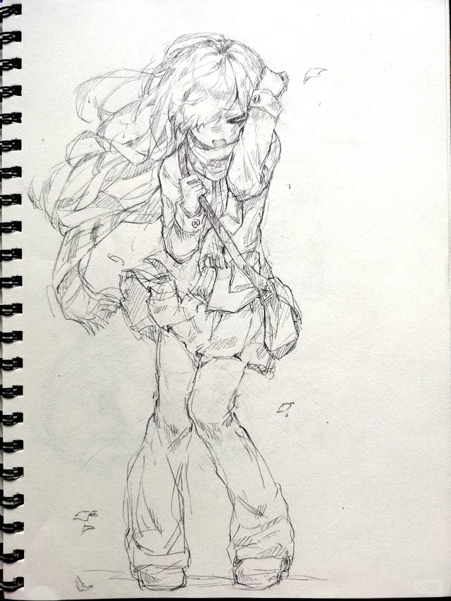 为啥这么热衷于盗这几张，高清原图送你们了要不要？手绘 铅笔稿 草稿流 摸鱼