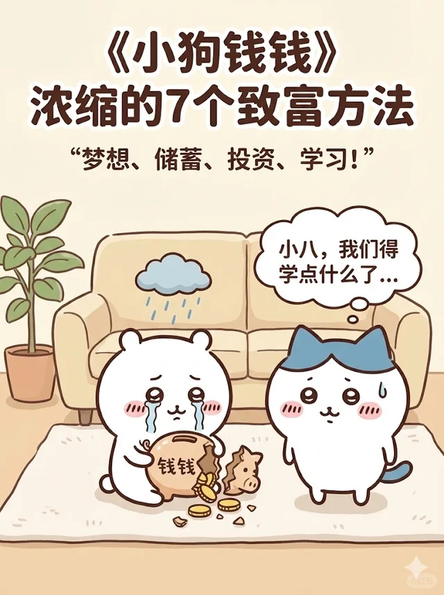 chiikawa带你学《小狗钱钱》的7个致富法则