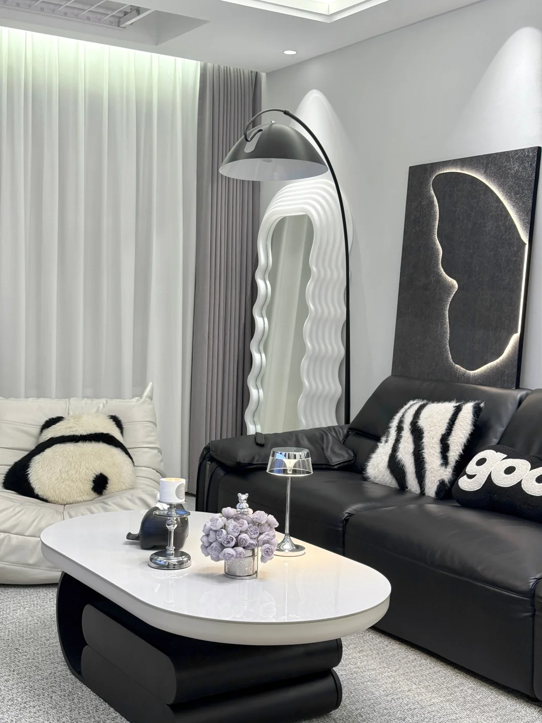 穷装就复制我家吧，10w硬装的74㎡黑白灰小家