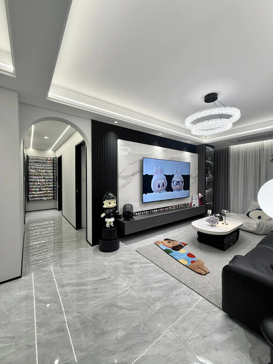 穷装就复制我家吧，10w硬装的74㎡黑白灰小家