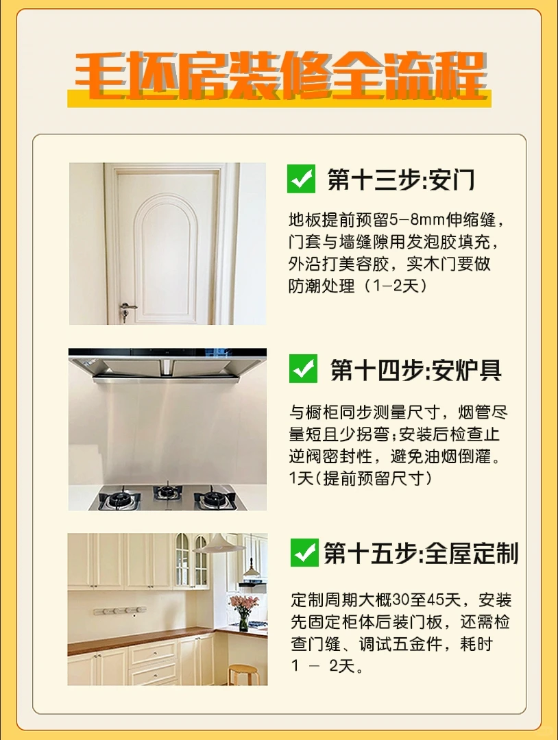 毛坯房装修全流程🏠