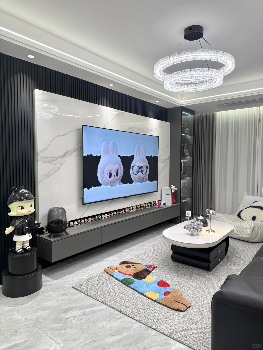 穷装就复制我家吧，10w硬装的74㎡黑白灰小家