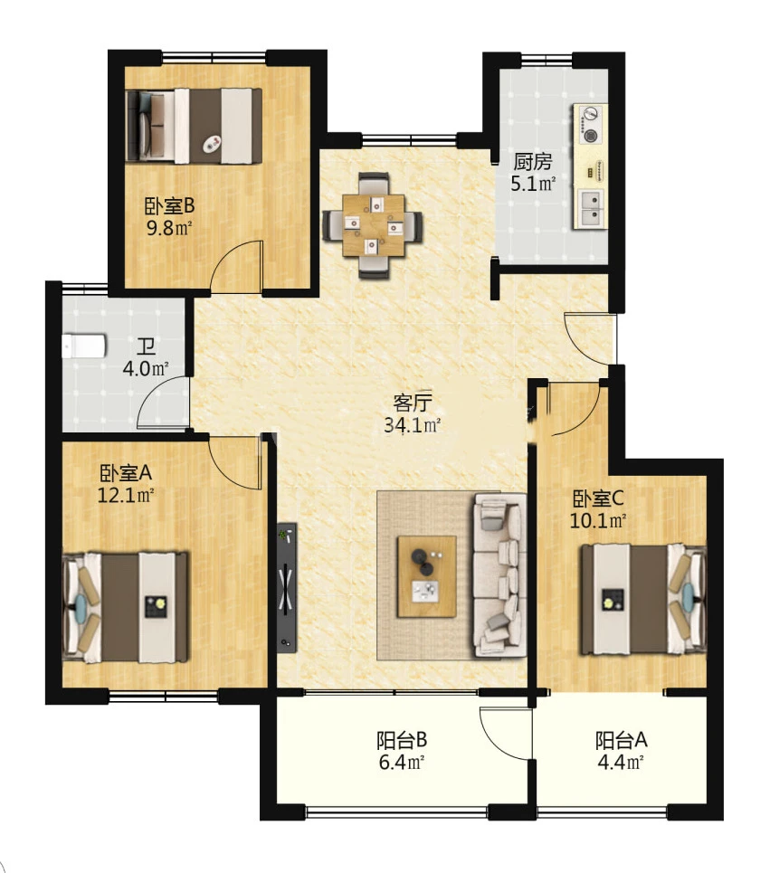 ✨【婚房出售！装了20w的小三室，全是硬货】✨