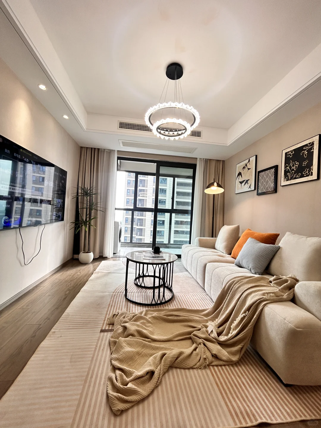 姑苏 平江新城奶油风精装修三房二厅