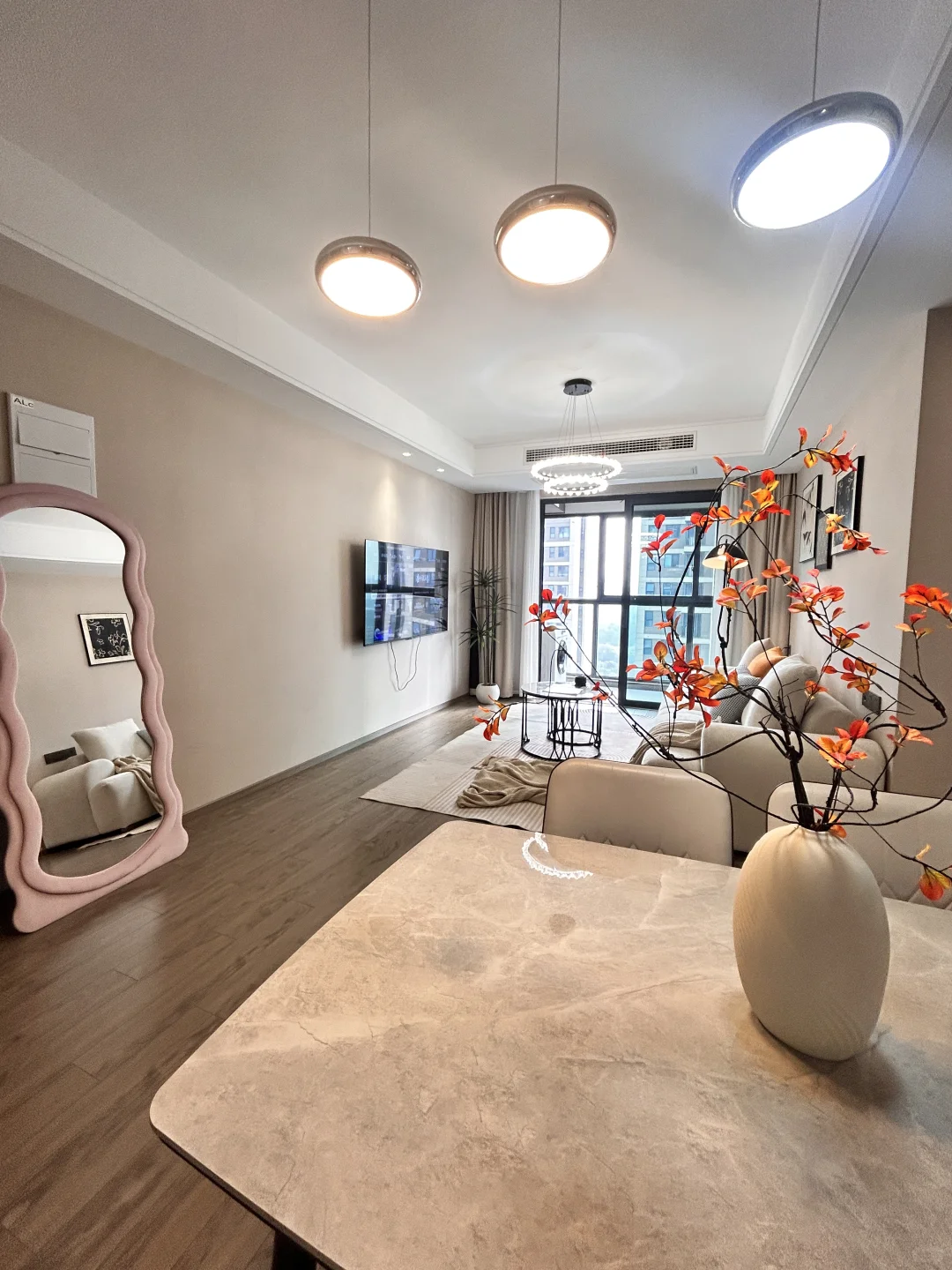 姑苏 平江新城奶油风精装修三房二厅