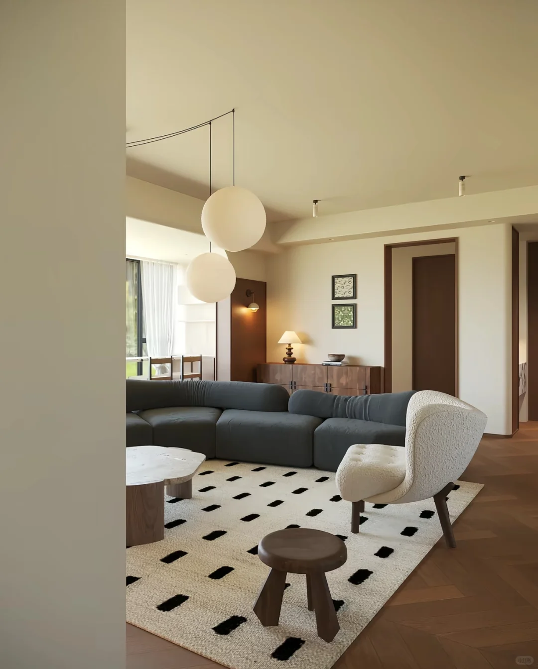 邯郸全案设计｜自然通透的中古风新家