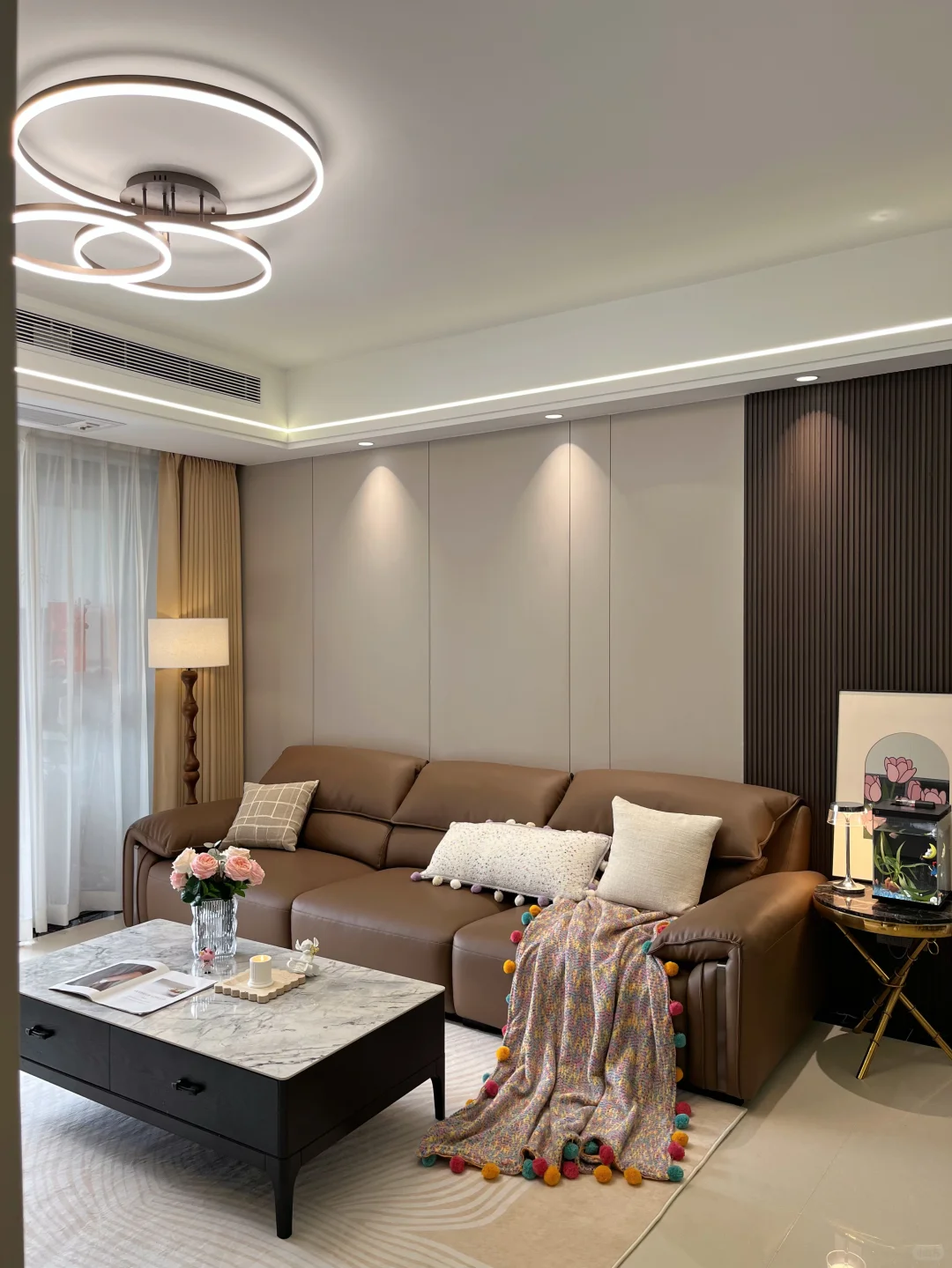 买不起大房子，有个120平温馨小家也不错～