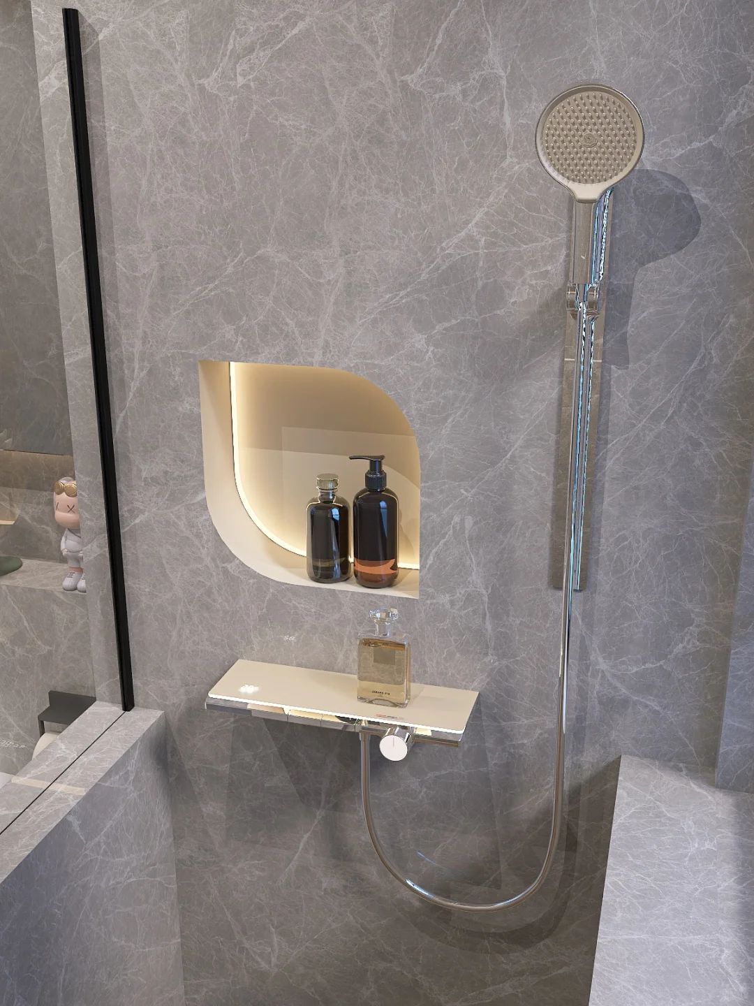 极简风卫生间我悟了！真被这电镀银美到✨