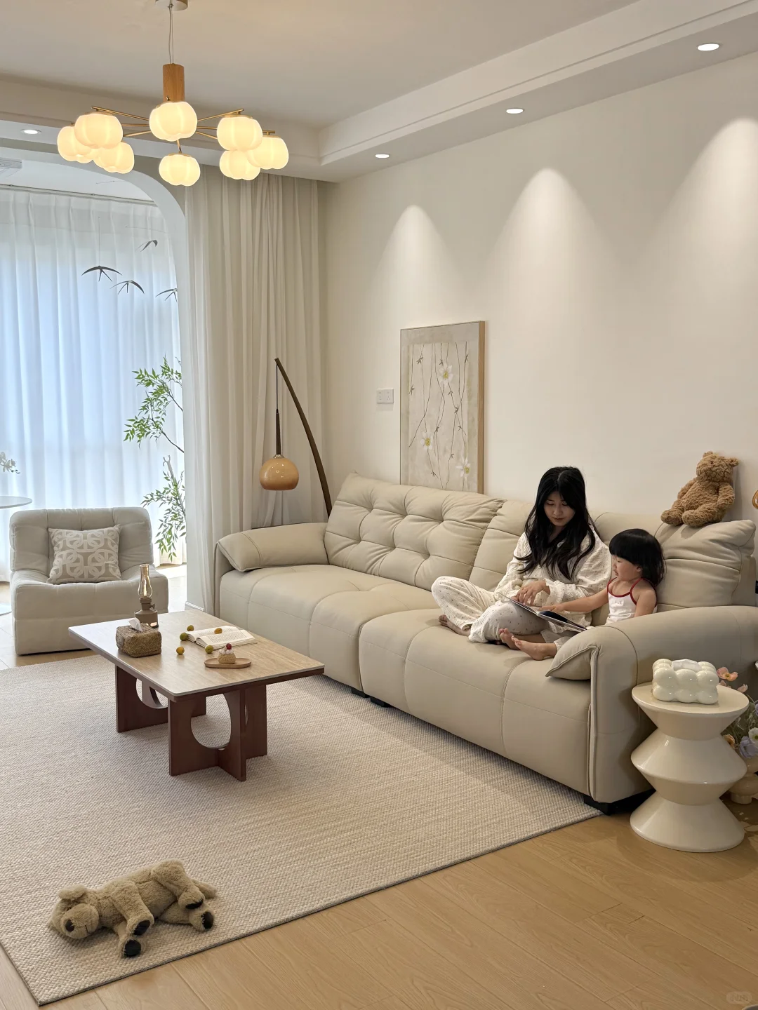 98㎡小户型，大象耳朵沙发成功上岸！