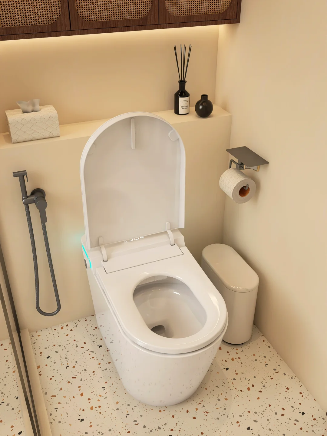 疯狂安利！三分离中古浴室搭配暗装花洒绝了