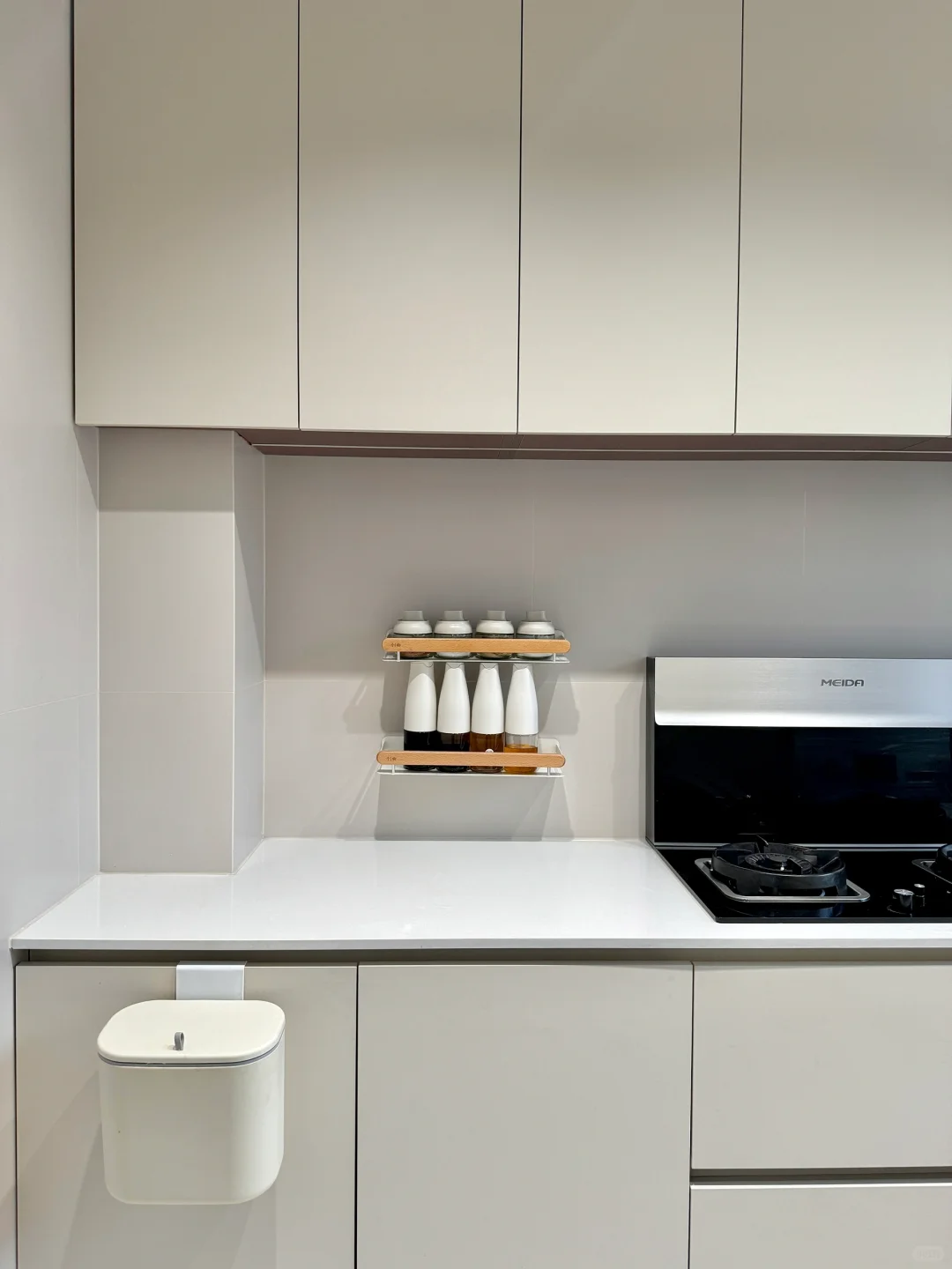 这是我在小红书抄来的厨房，极简奶油风超棒