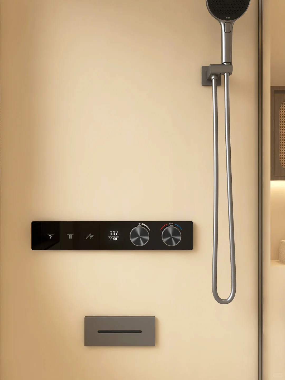 疯狂安利！三分离中古浴室搭配暗装花洒绝了