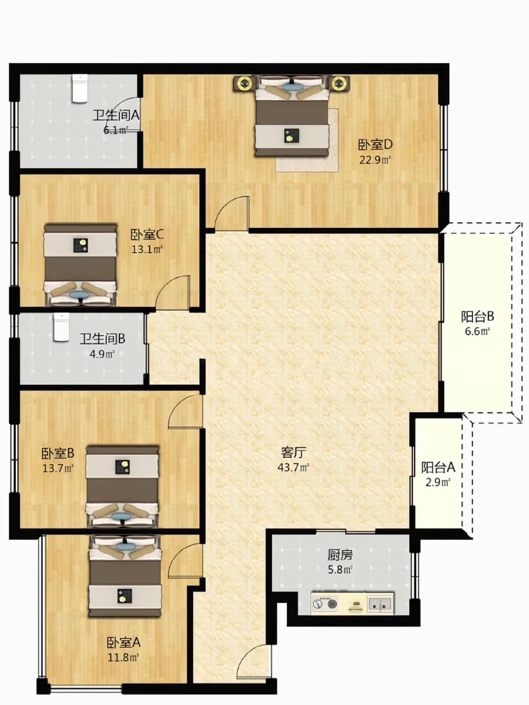 🔥济南东捡漏｜精装四室157㎡｜现仅149Ｗ