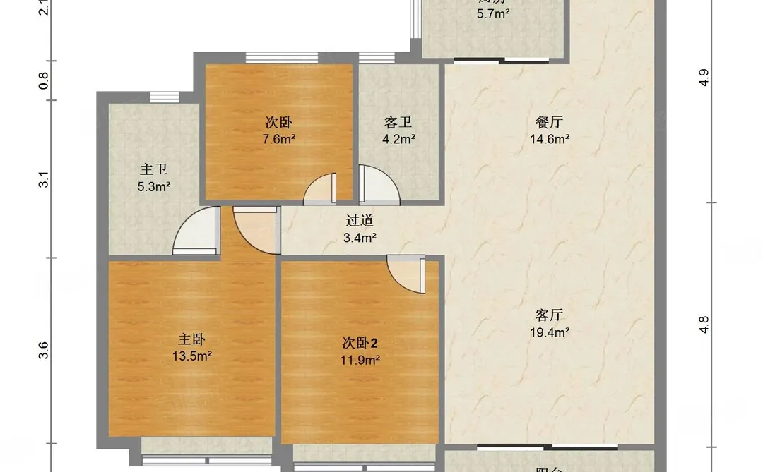 CBD华润，次新房一天未住，单价20000
