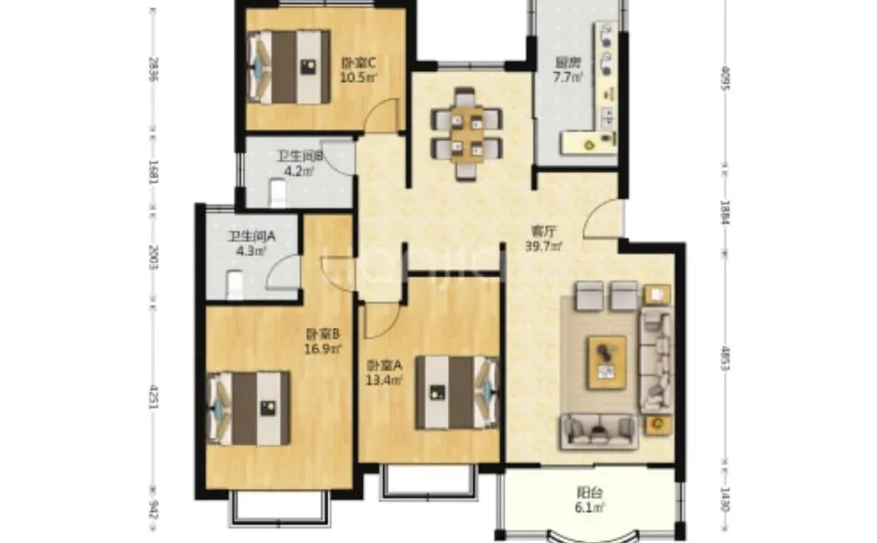 业主独家代理，此房中介费只收5000