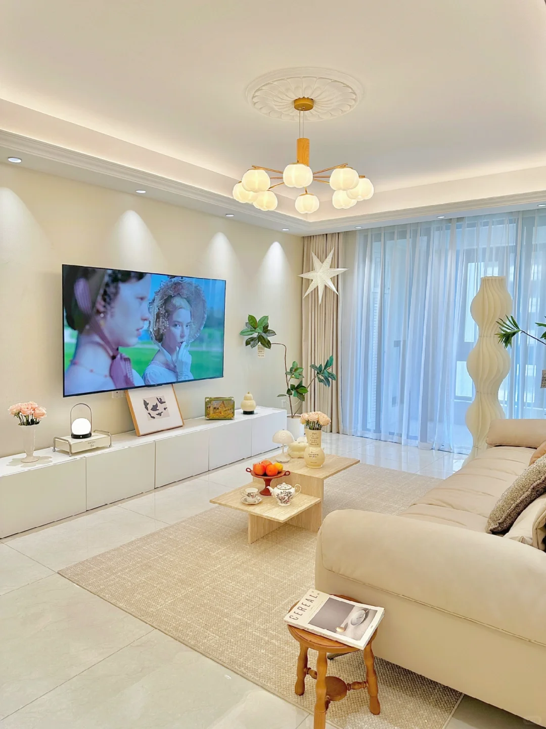 幸亏没听劝，装修选择了简约奶油风❗