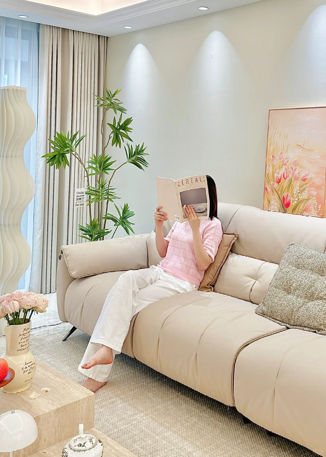 幸亏没听劝，装修选择了简约奶油风❗