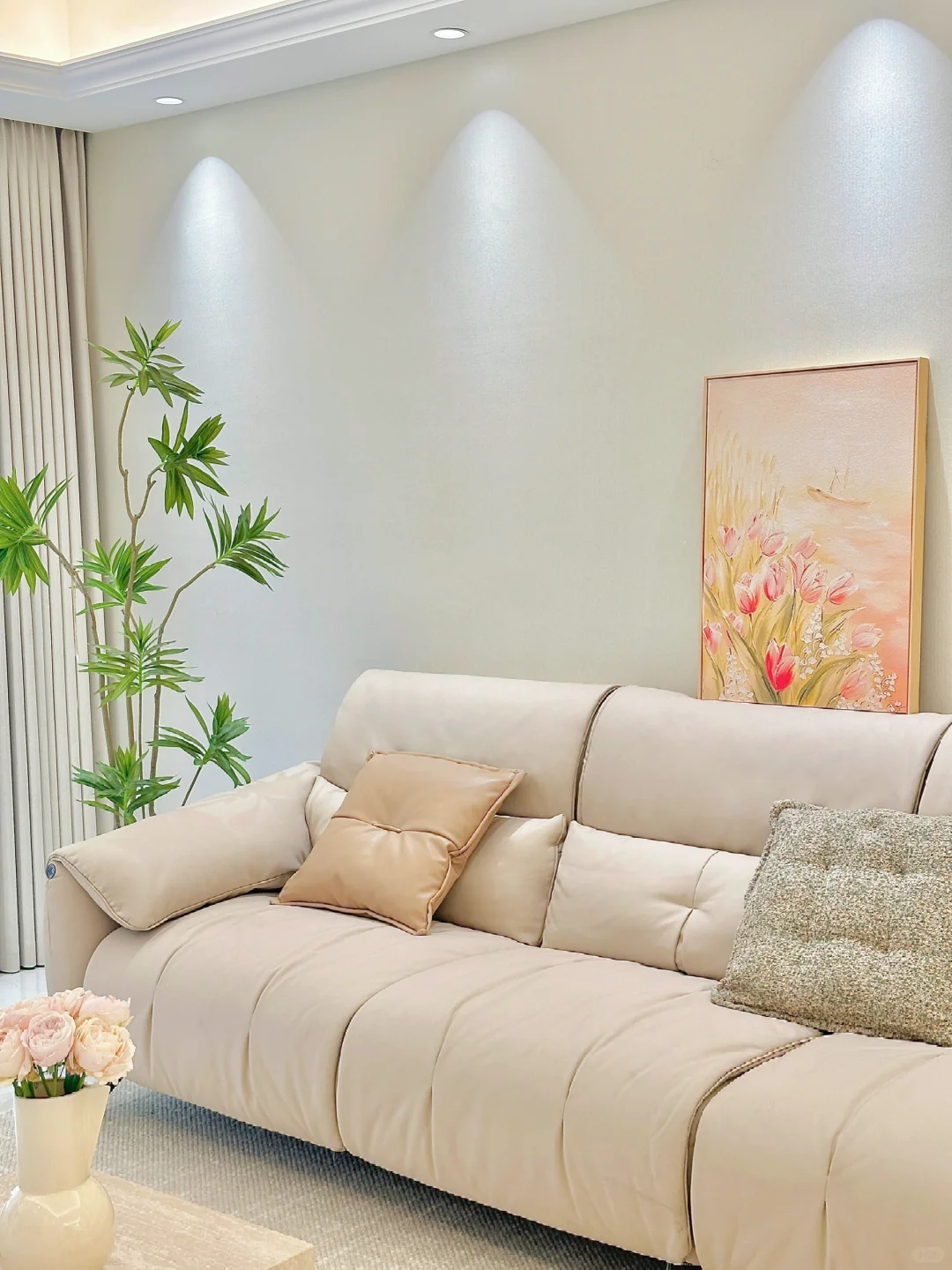 幸亏没听劝，装修选择了简约奶油风❗