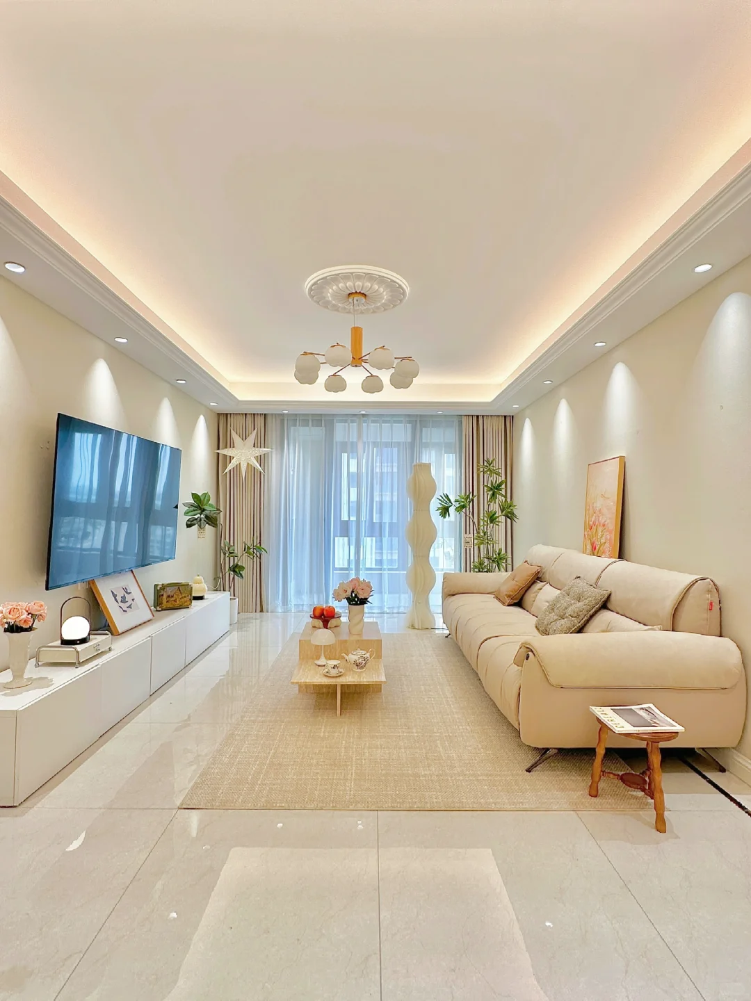 幸亏没听劝，装修选择了简约奶油风❗