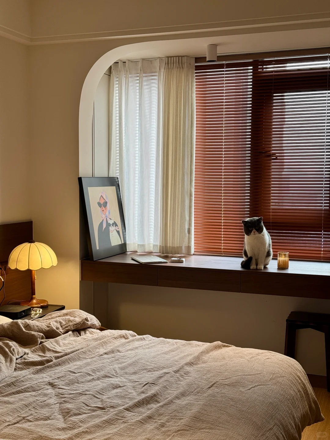 装修风格千千万 奶油中古坠好看⚪️🟤⚫️