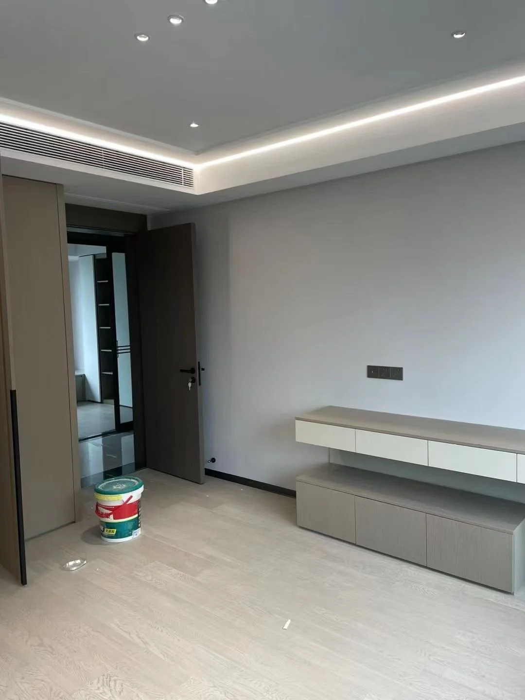 新房无缝墙布完工实拍✨