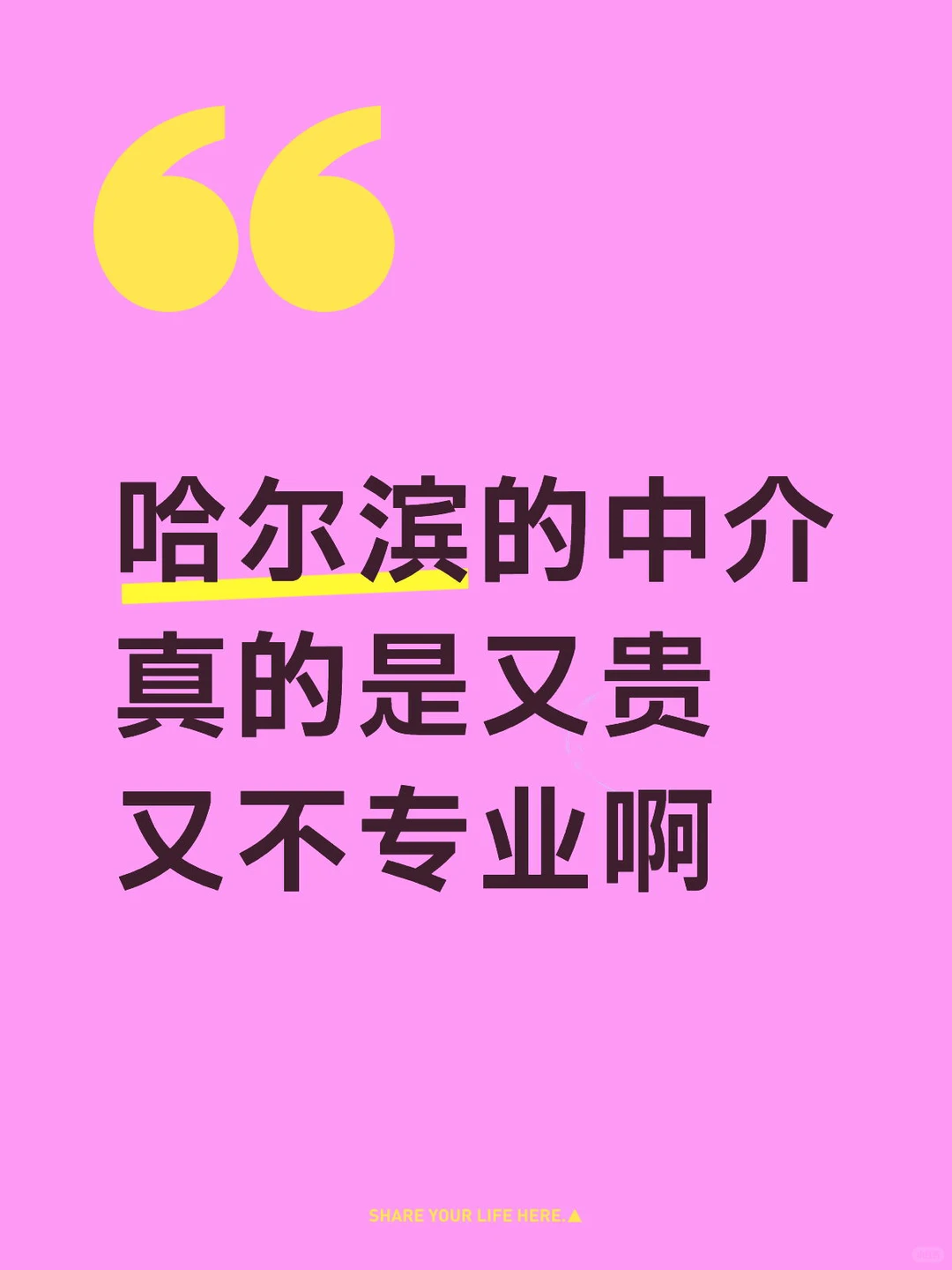 哈尔滨的中介真的是又贵又不专业啊