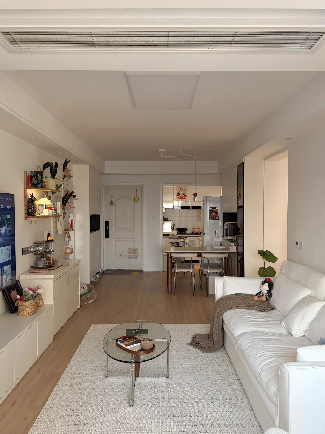 78m²｜小户型装修还得是吸顶灯啊！