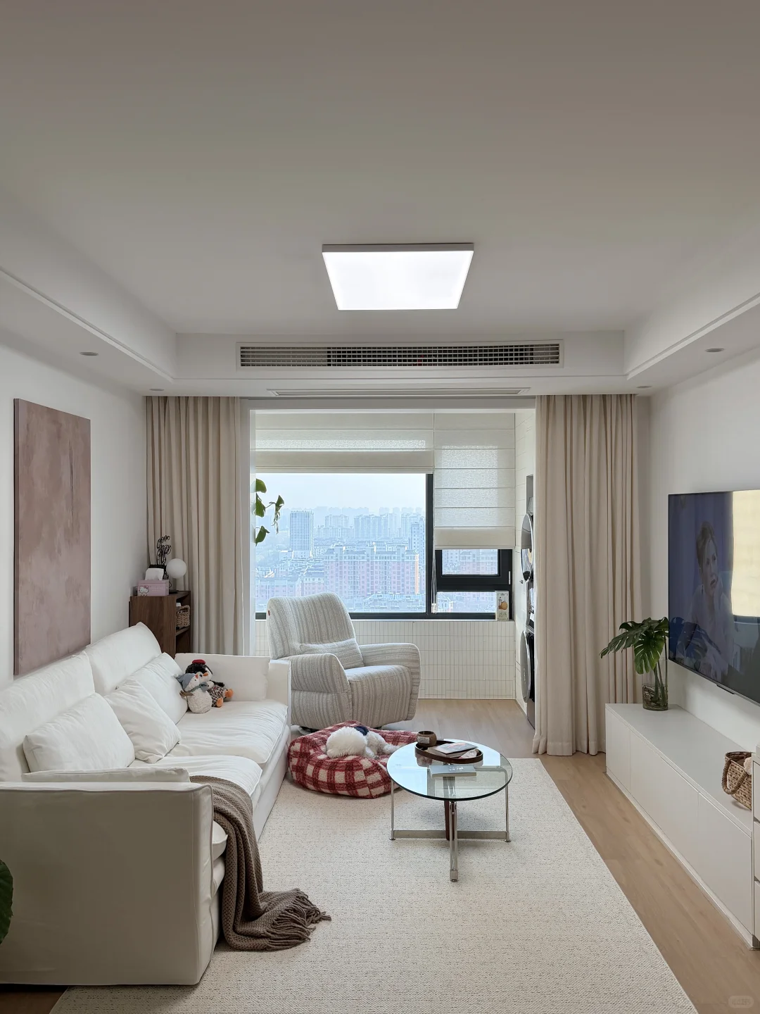 78m²｜小户型装修还得是吸顶灯啊！