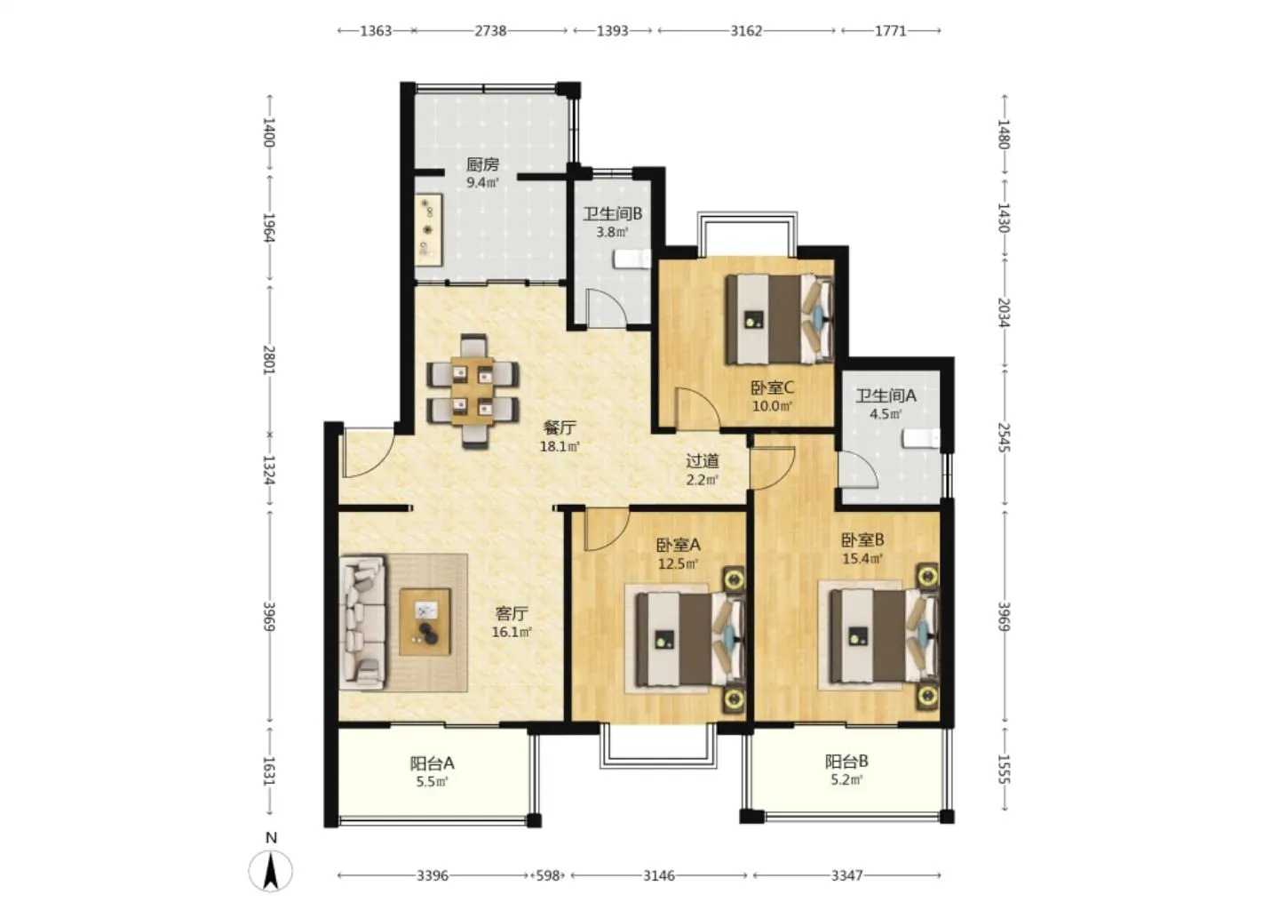 天兴都市花园 西安二手房中介费0.5%