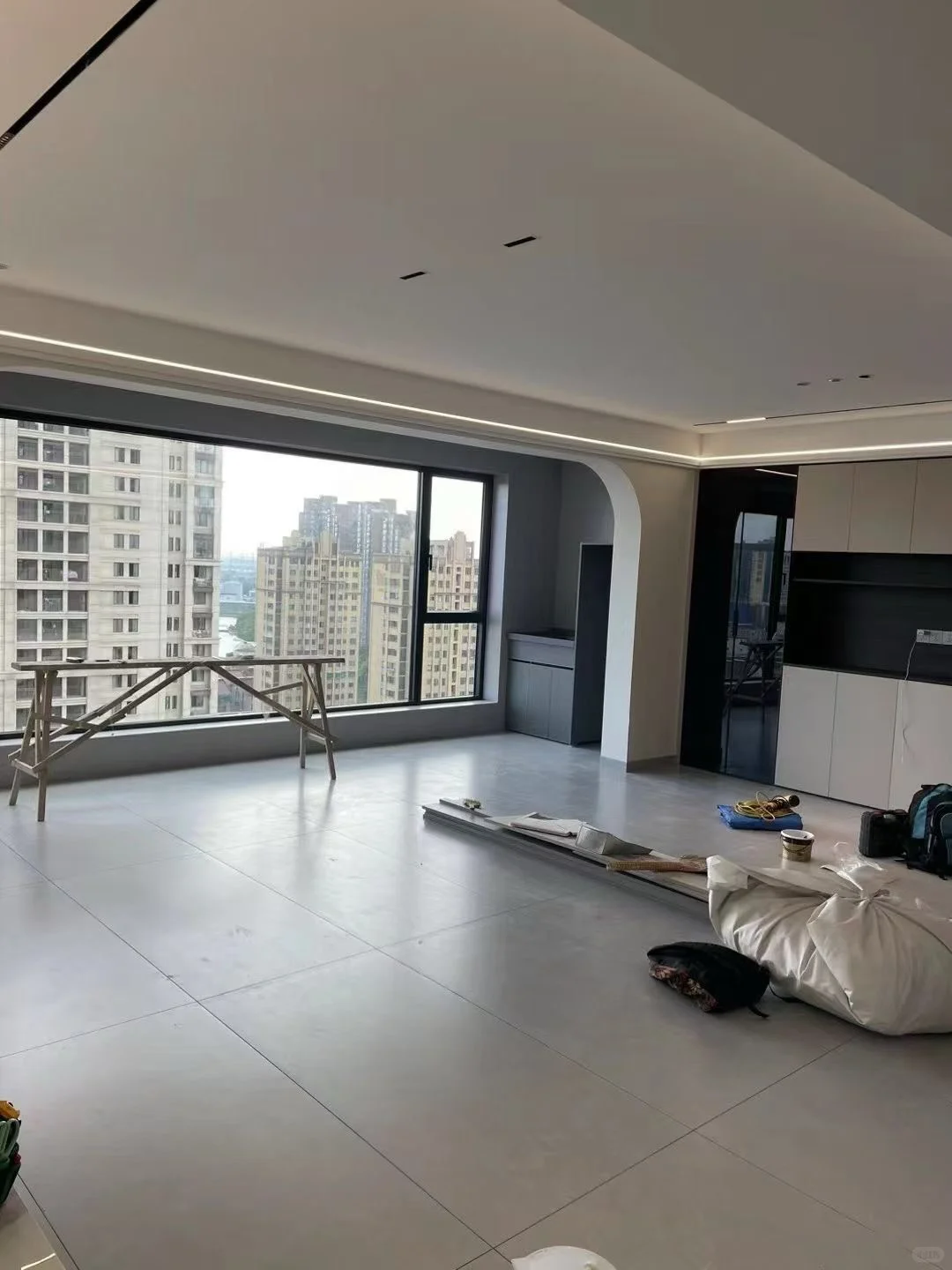 新房无缝墙布完工实拍✨