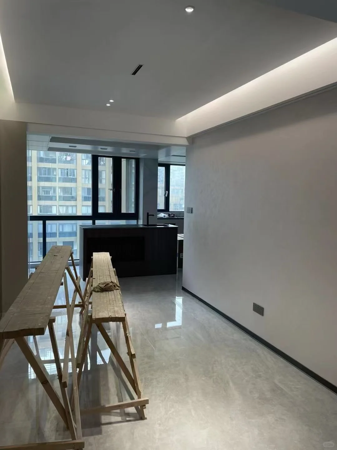 新房无缝墙布完工实拍✨