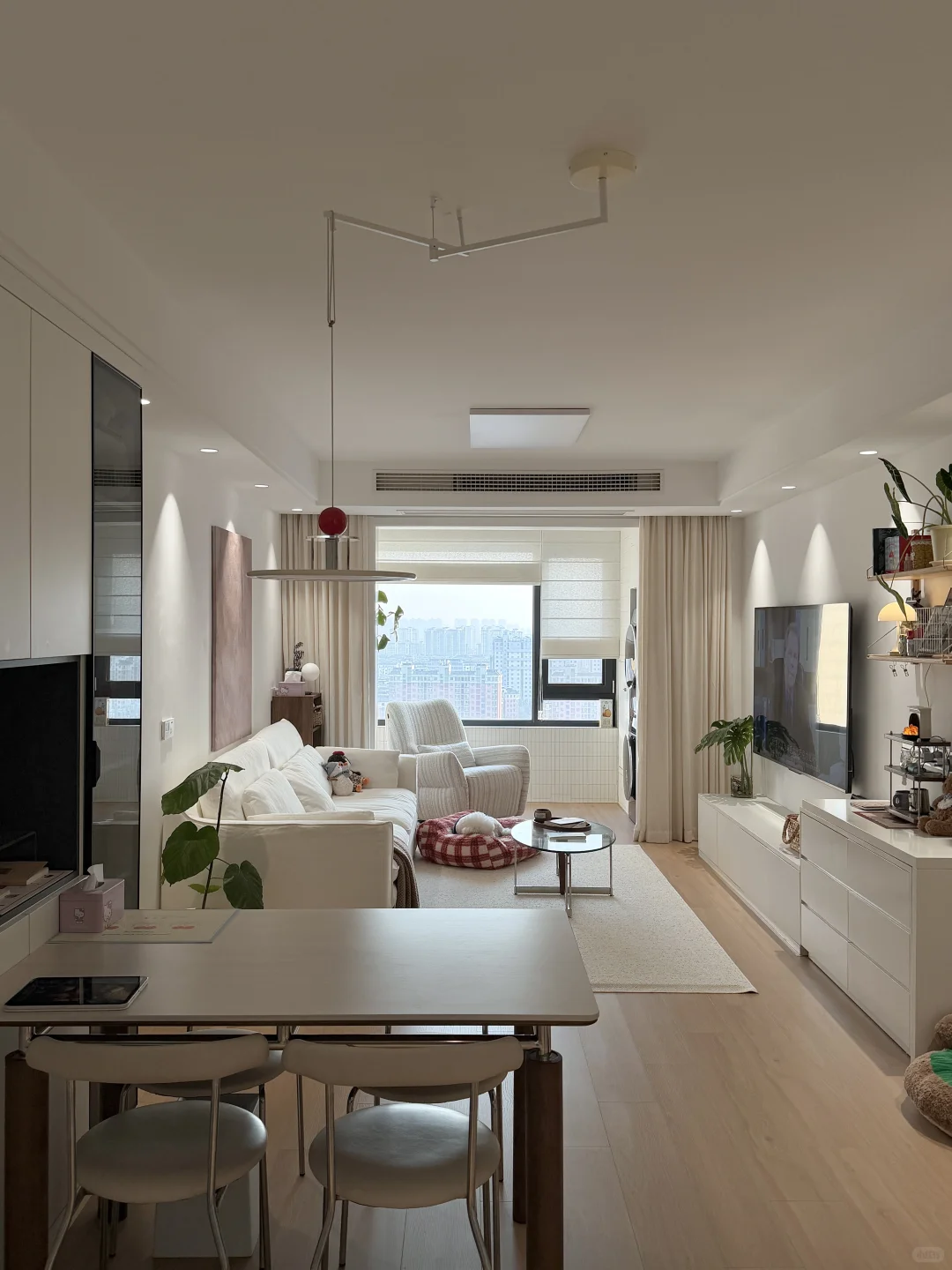 78m²｜小户型装修还得是吸顶灯啊！