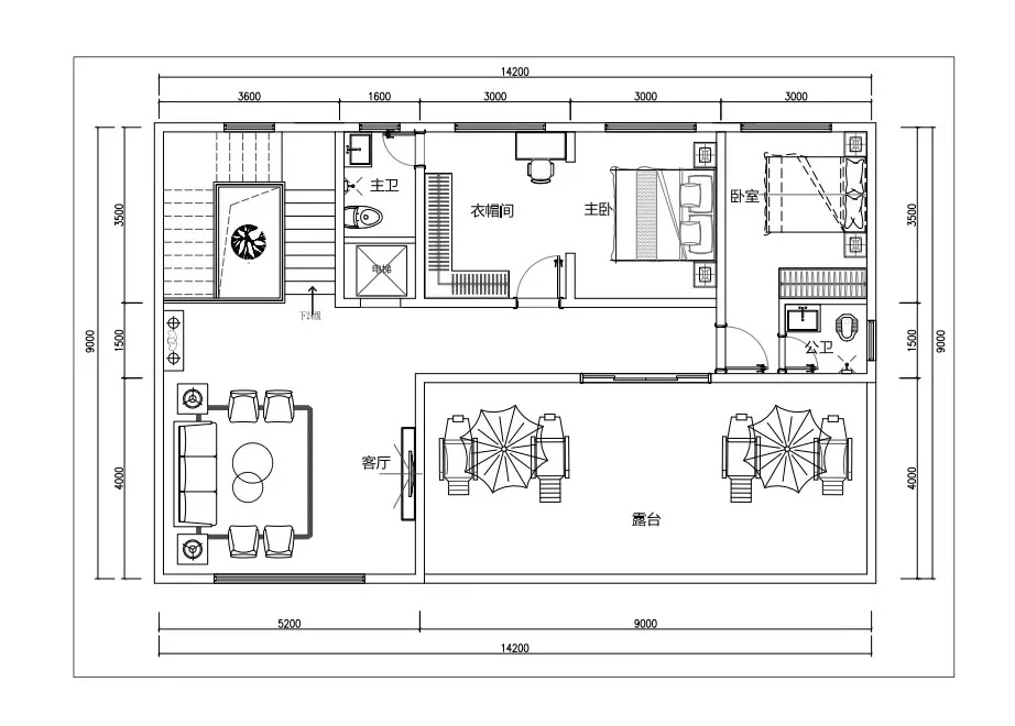 今天分享3套三开间现代别墅！