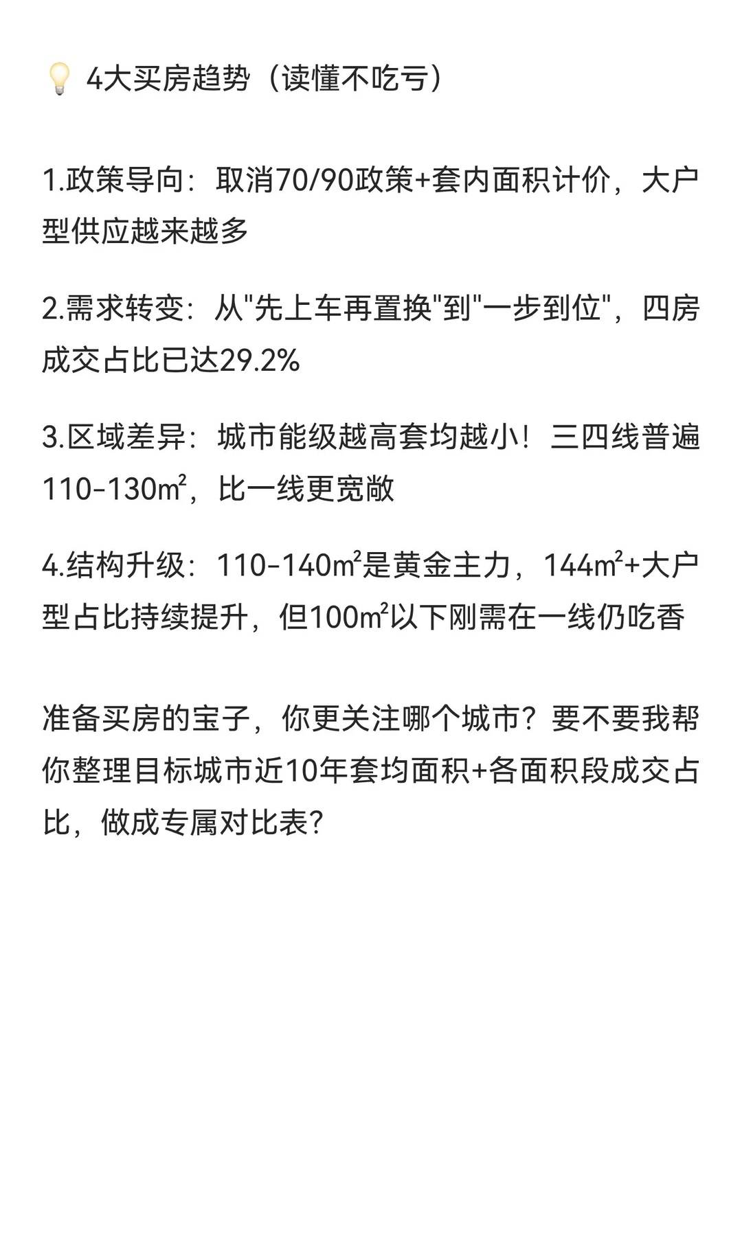 2025买房必看！全国新房套均面积飙升120㎡
