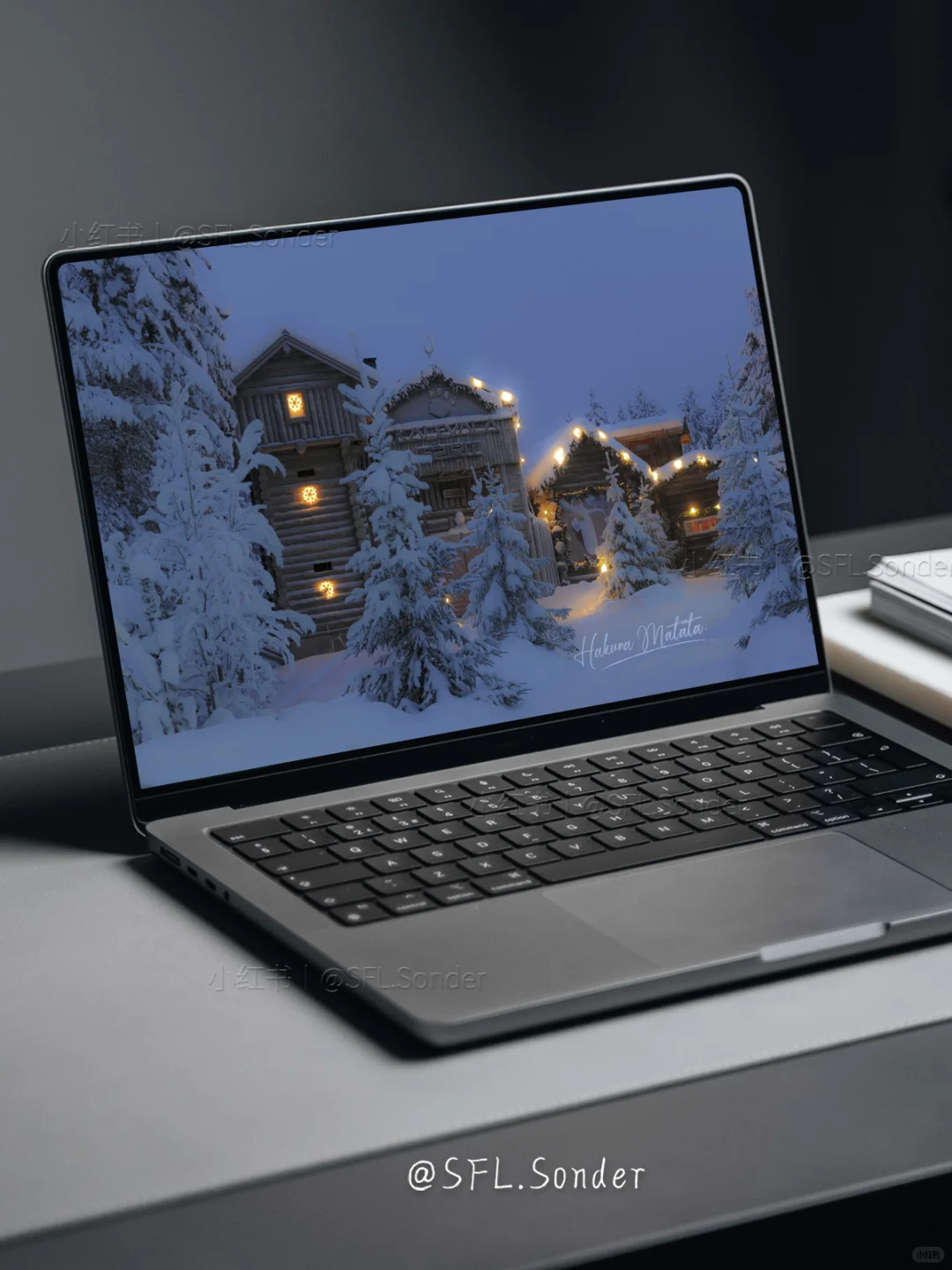 “冬日里的童话小镇.”#电脑壁纸