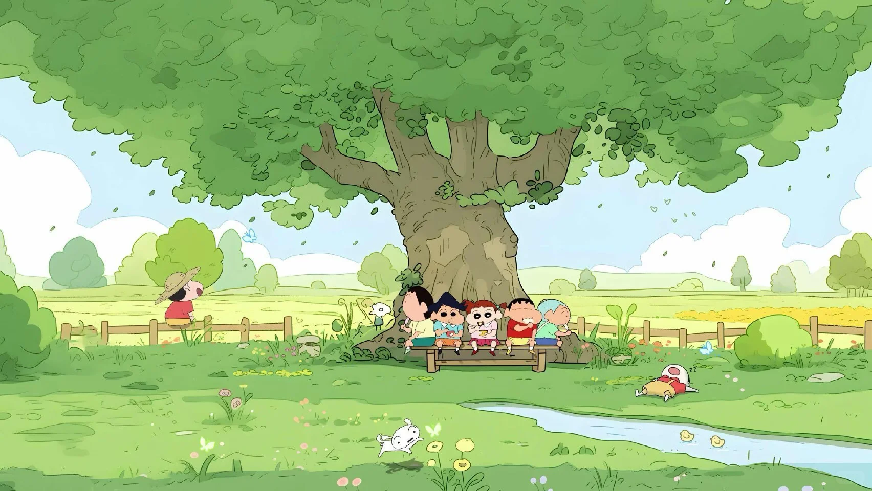 蜡笔小新iPad壁纸｜夏日回忆，治愈系画面😍😍