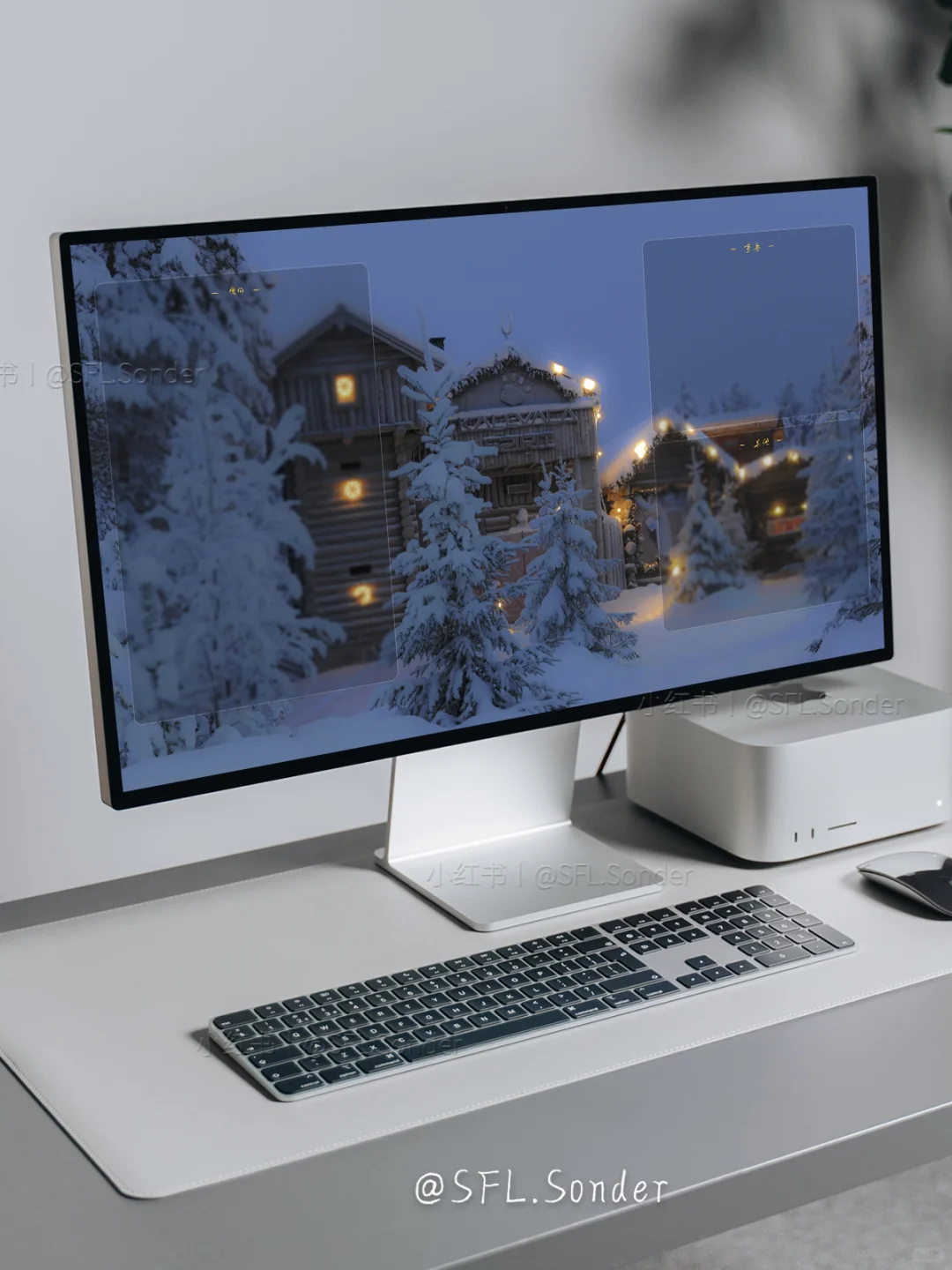 “冬日里的童话小镇.”#电脑壁纸