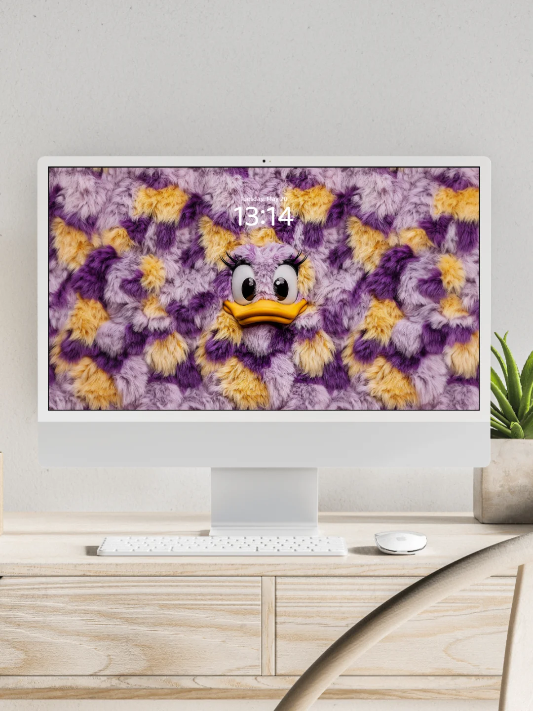 毛绒壁纸 l 甜美小鸭