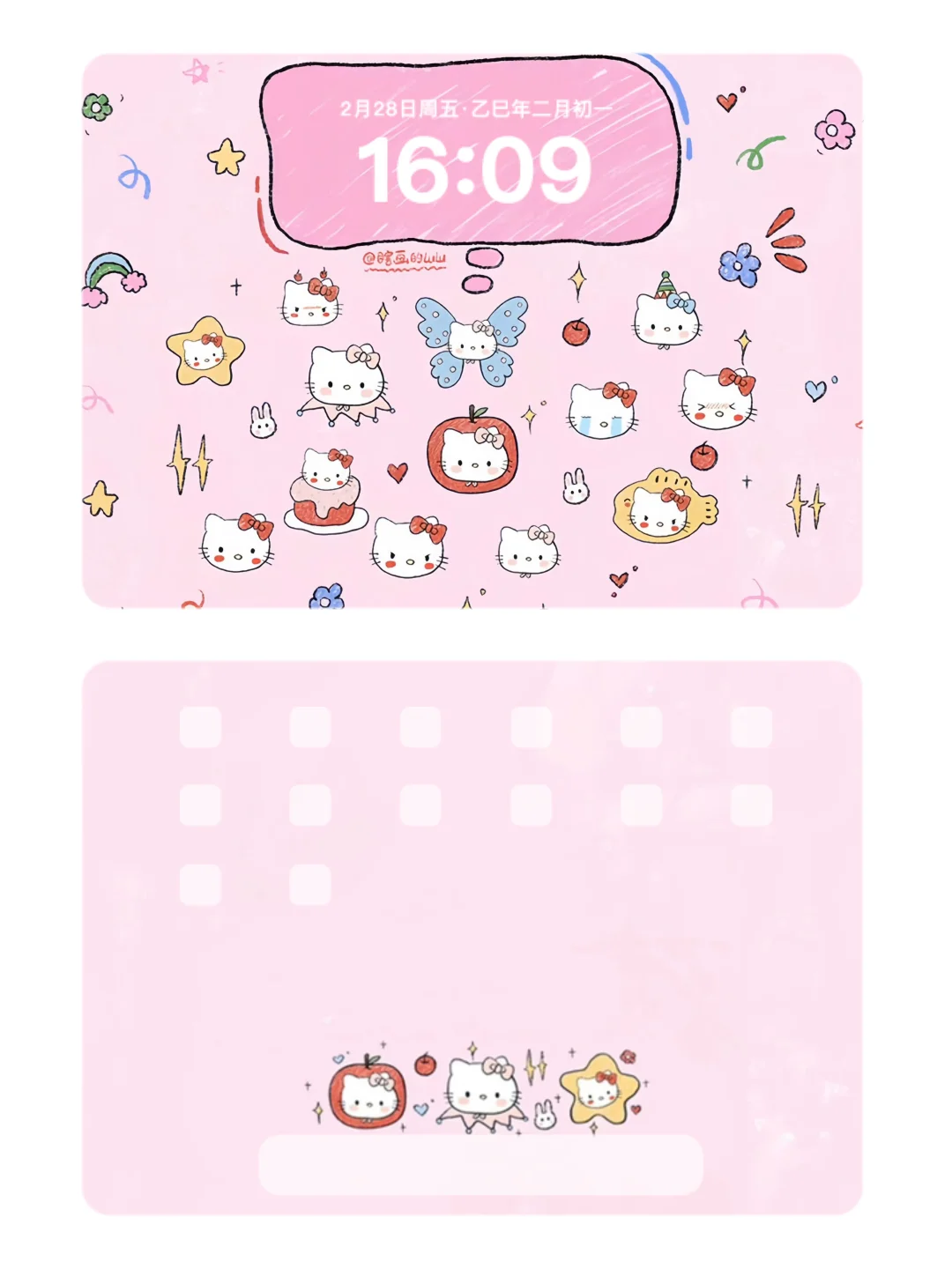 一期可爱 iPad壁纸套图˶ᵒ ᵕ ˂