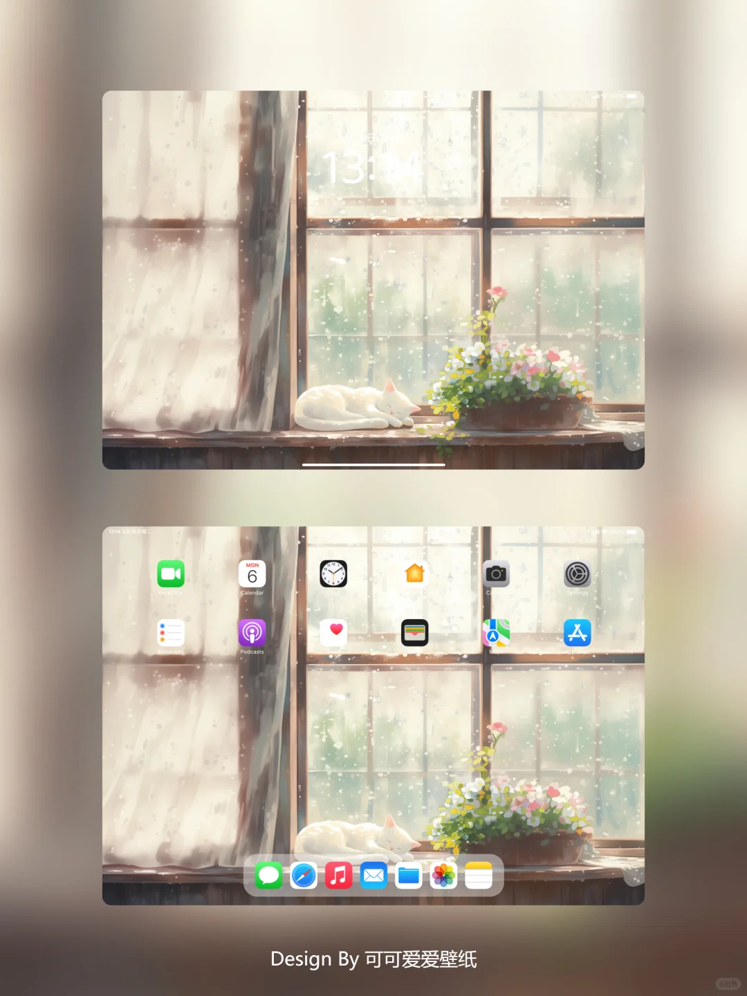 167 | 🐱雨天窗边的猫和花