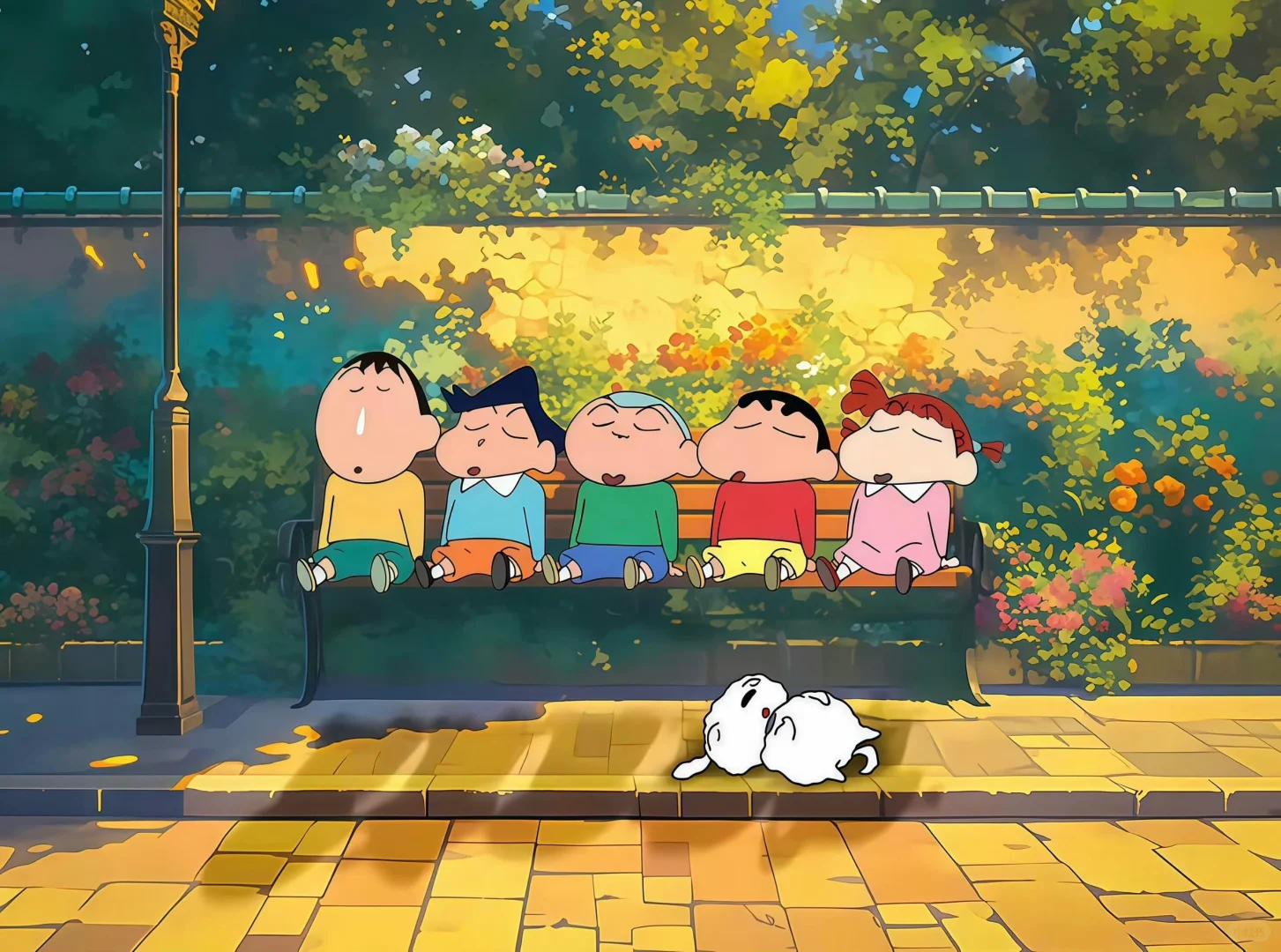 蜡笔小新iPad壁纸｜夏日回忆，治愈系画面😍😍