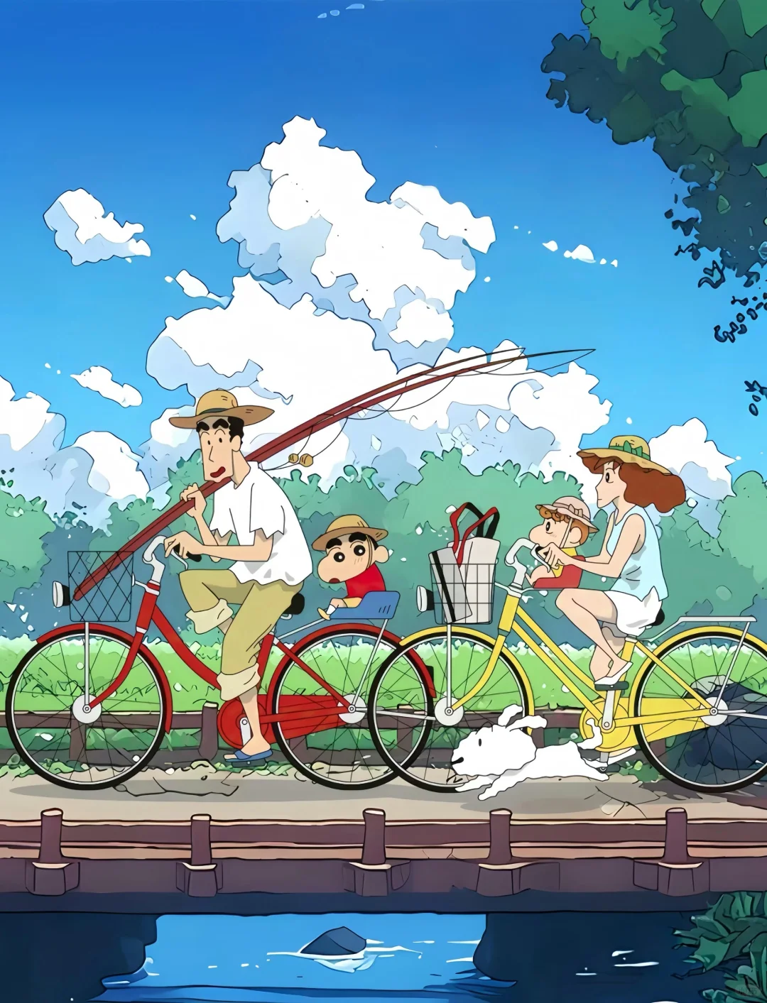 蜡笔小新iPad壁纸｜夏日回忆，治愈系画面😍😍