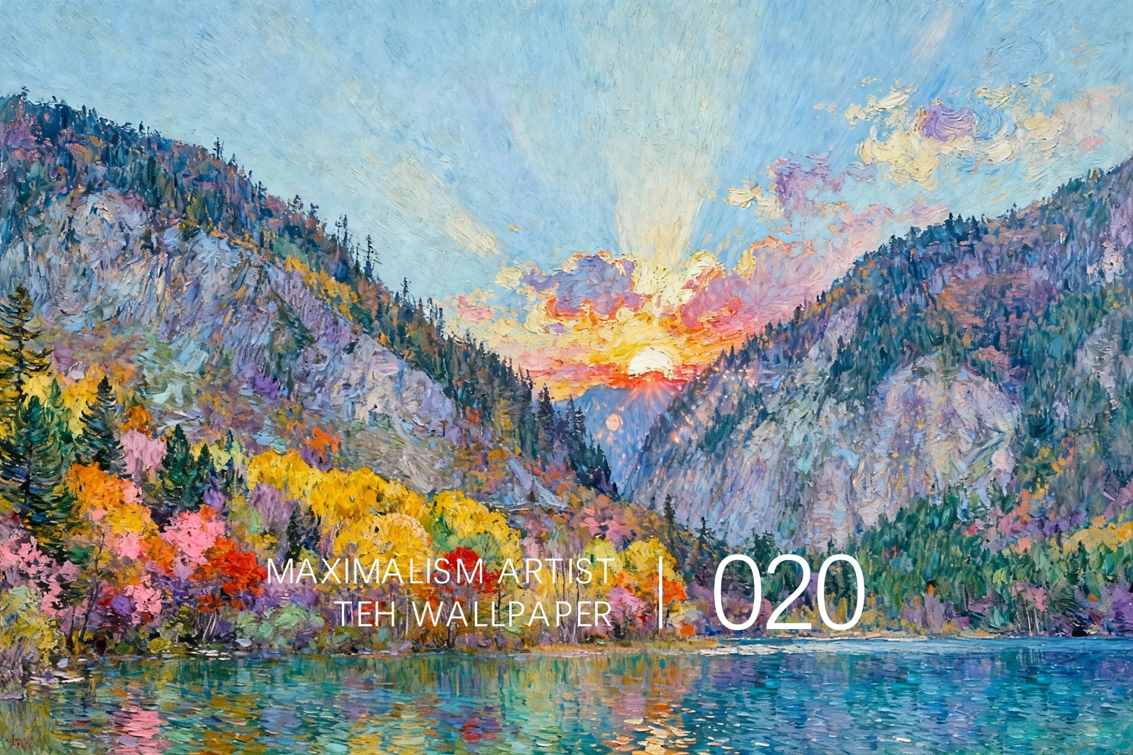 Mximalism壁纸/雪山湖畔