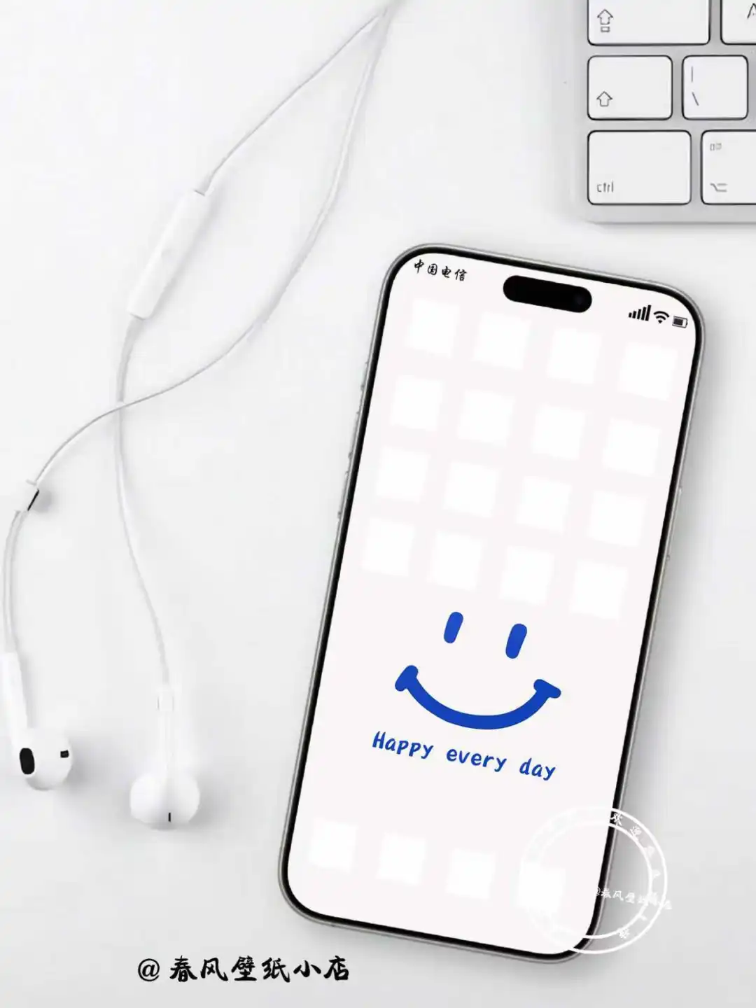 手机壁纸｜微笑简约