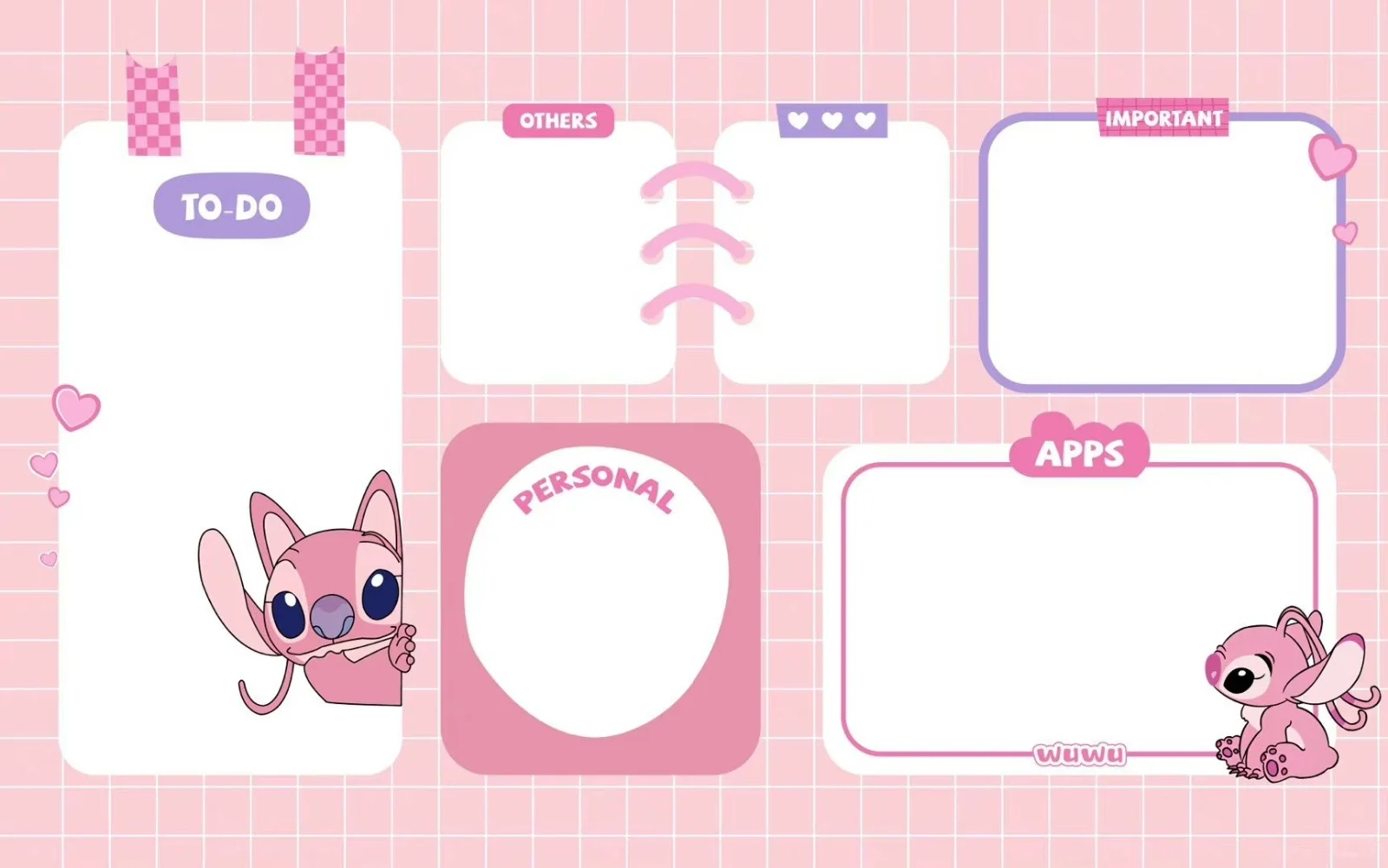 可爱的电脑分区壁纸～