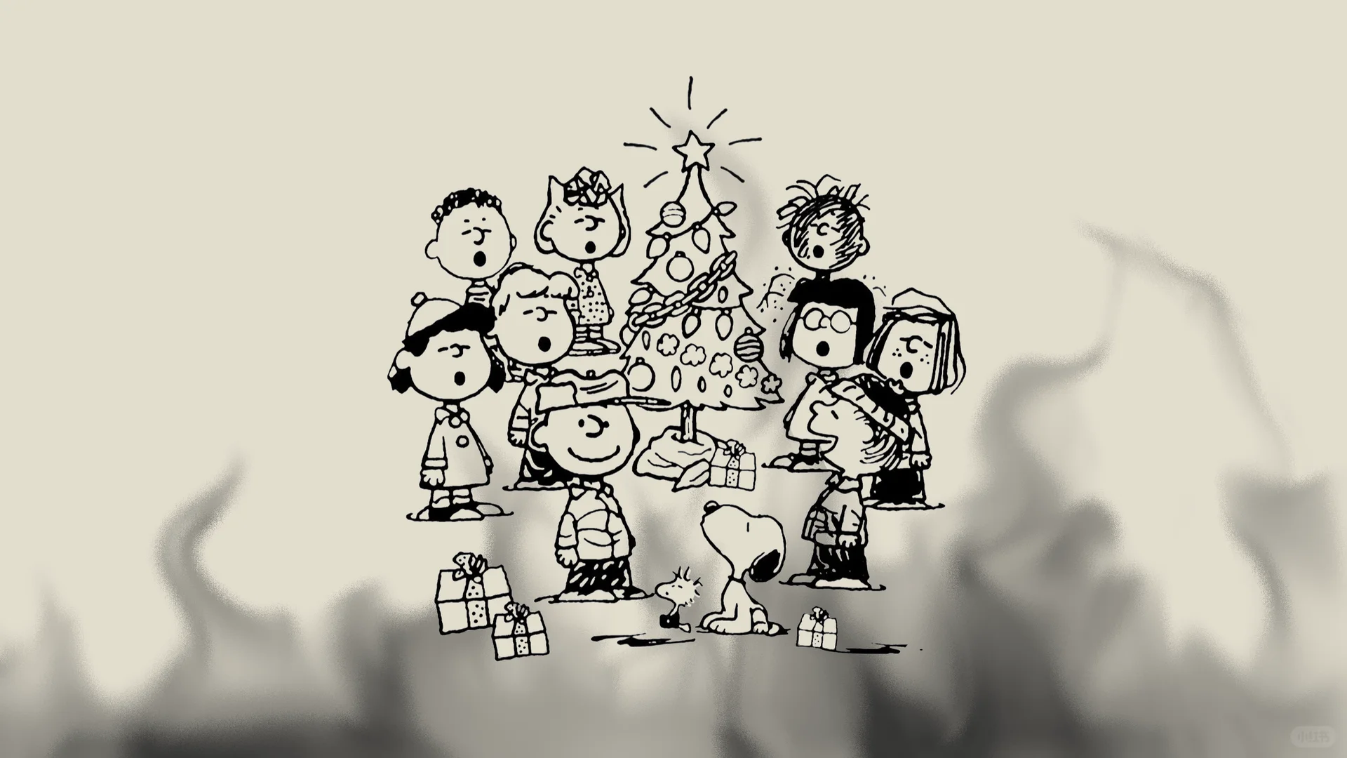 史努比 | 史努比和朋友们的圣诞节电脑壁纸