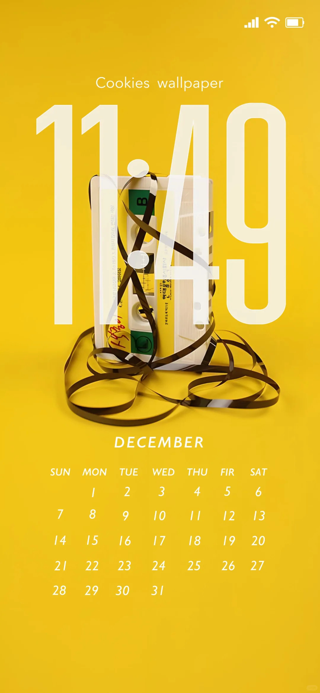 「12月日历·壁纸」｜用彩色为今年收个尾