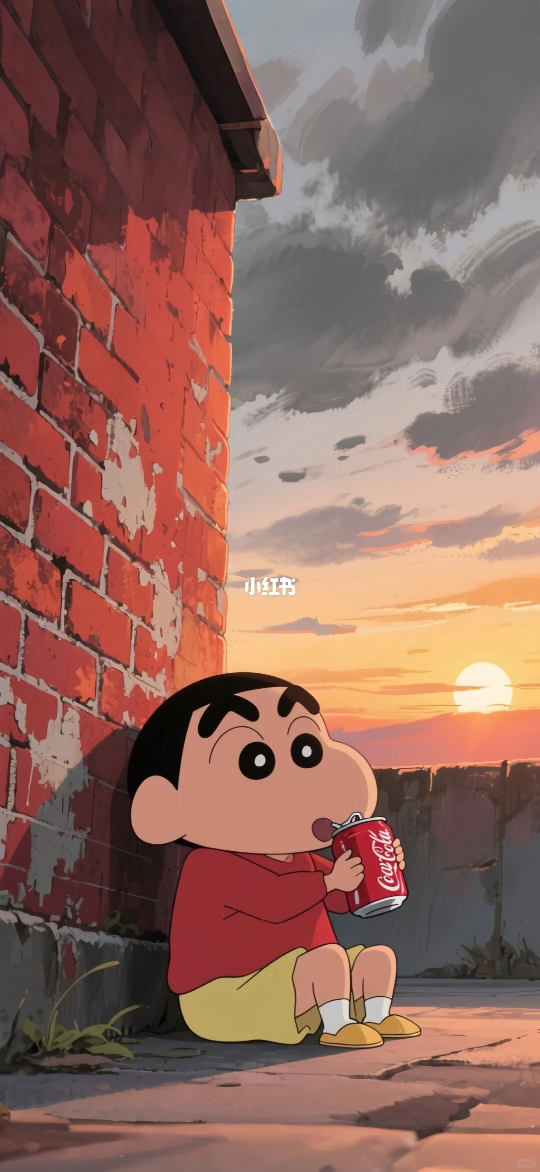 ✨夕阳下小新暖心等你～壁纸1.2