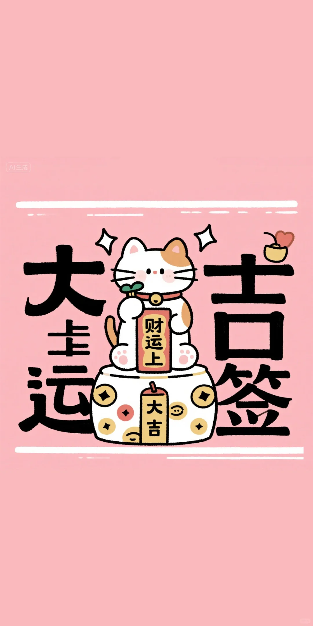 好运招财猫猫 | 手机背景壁纸