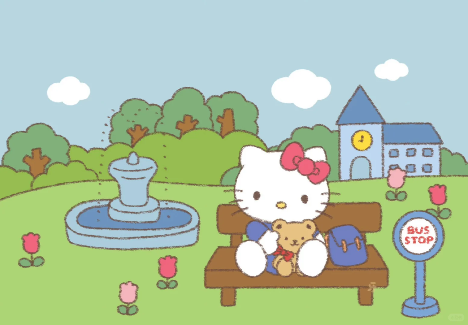 Hellokitty系列可爱iPad壁纸合集分享